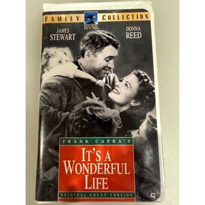 Frank Capras Its A Wonderful Life VHS Tape Family Collection James Stewart Donna